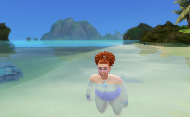 roxanna taking a swim